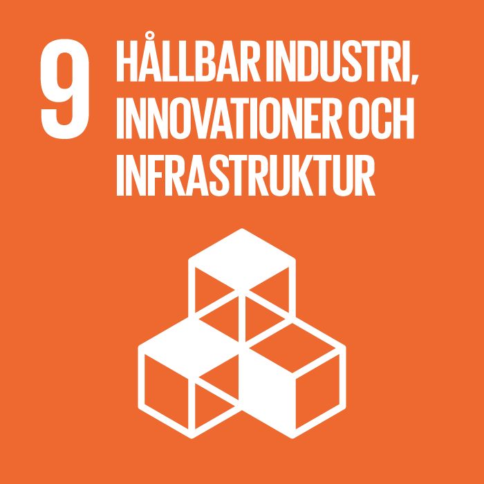 9 Hållbar industri, innovationer och infrastruktur.