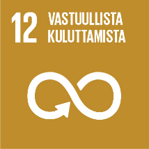 SDG tavoite 12 vastuullista kuluttamista